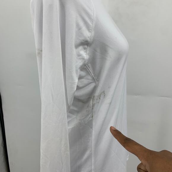 Huk T Shirt Womens M Medium White Paradise Pursuit Performance Long Sleeve Crew - Picture 5 of 12